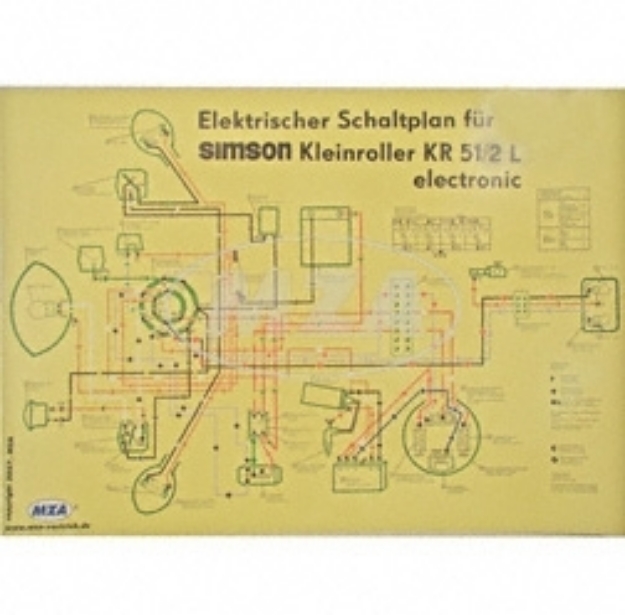 Schaltplan KR51/2L Großformat · Zweirad Schubert
