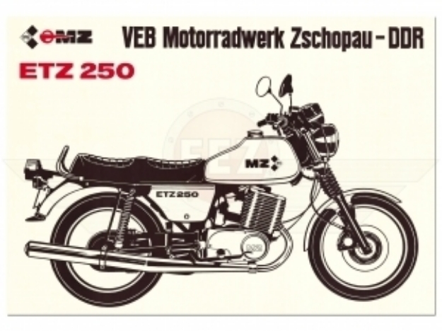 Bild von MZ-Poster "ETZ250"