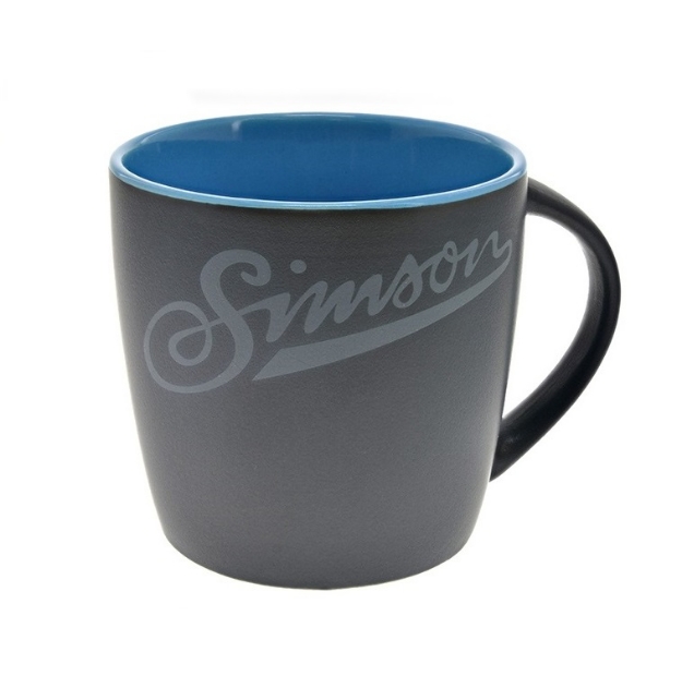 Bild von Kaffeetasse Simson matt-schwarz/blau