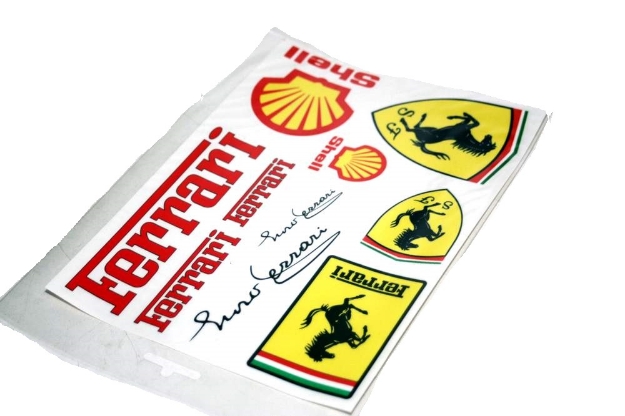 Bild von Klebefolie -Set rot/gelb Ferrari