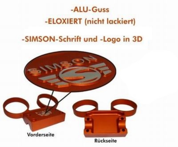 Bild von Armaturenträger Simson S51 S53  -Alu orange