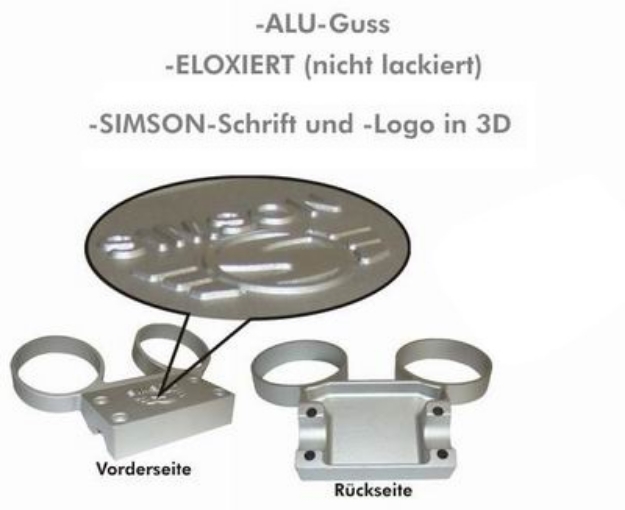 Bild von Armaturenträger Simson S51 S53  -Alu silber